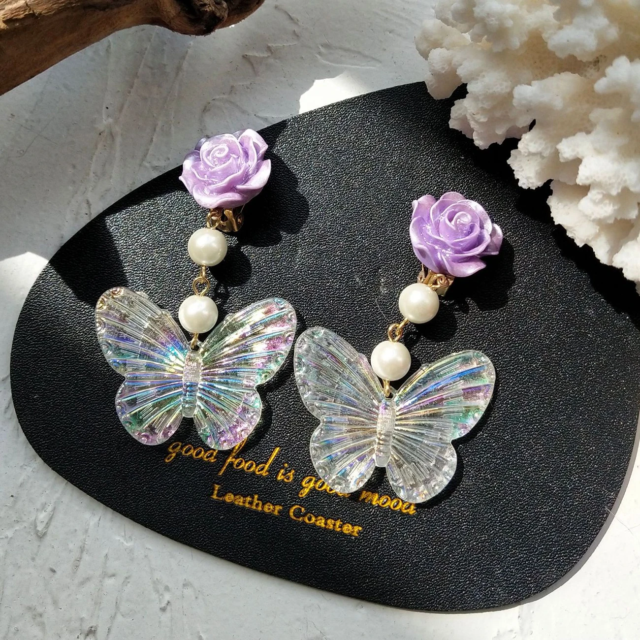 Magic Chic Cute Purple Rose Transparent Butterfly Earring for Women Exaggerated Japan Korean Jewelry Long Teen Gift Pendiente
Magic Chic Cute Purple Rose Transparent Butterfly Earring for Women Exaggerated Japan Korean Jewelry Long Teen Gift Pendiente