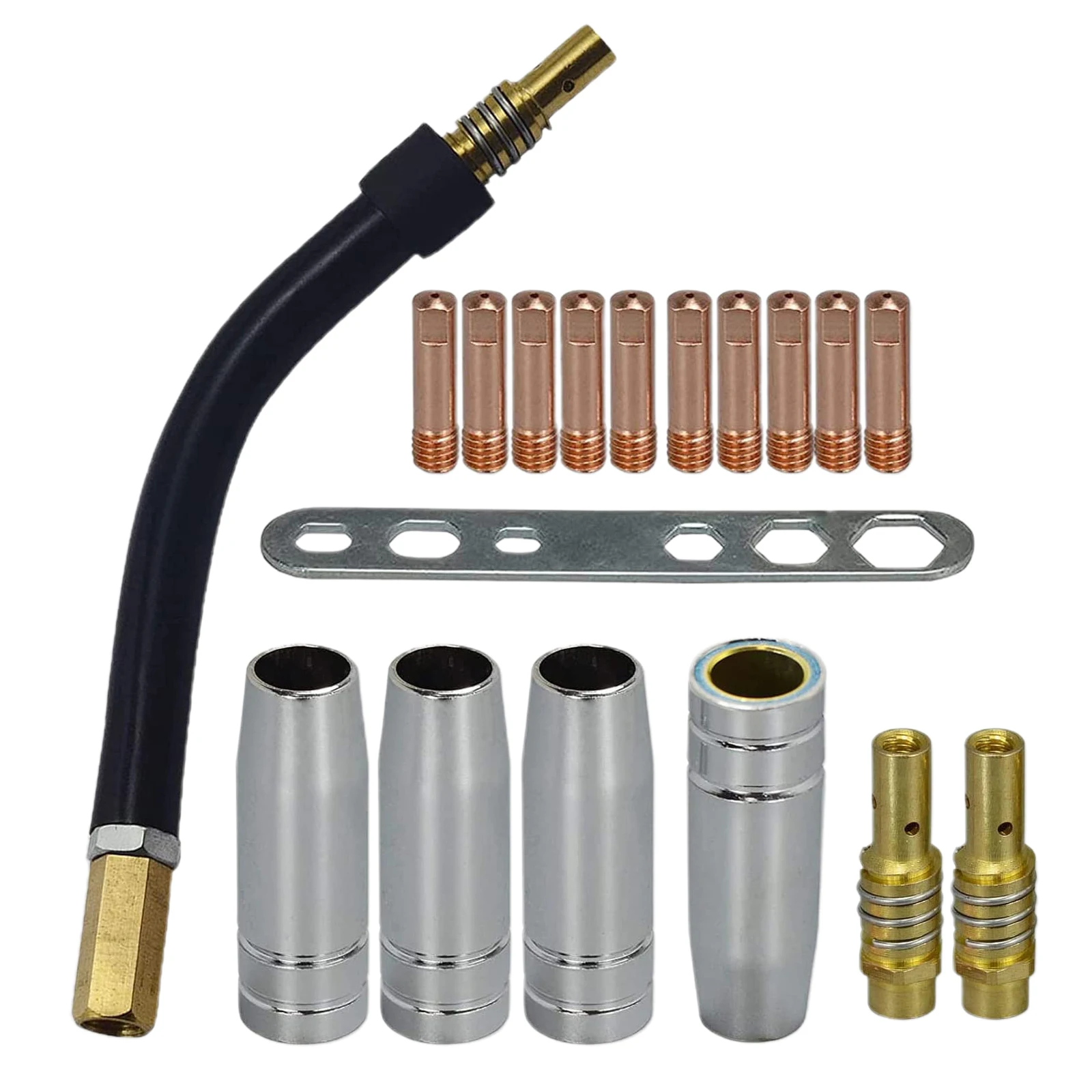 Контактный наконечник MB15 15AK. 035 0,9 мм M6 и держатель наконечников, дифьюзер, щит, чашка и аксессуары, аксессуары для сварки, 18 шт., набор запасных частей для газовых насадок
Контактный наконечник MB15 15AK. 035 0,9 мм M6 и держатель наконечников, дифьюзер, щит, чашка и аксессуары, аксессуары для сварки, 18 шт., набор запасных частей для газовых насадок