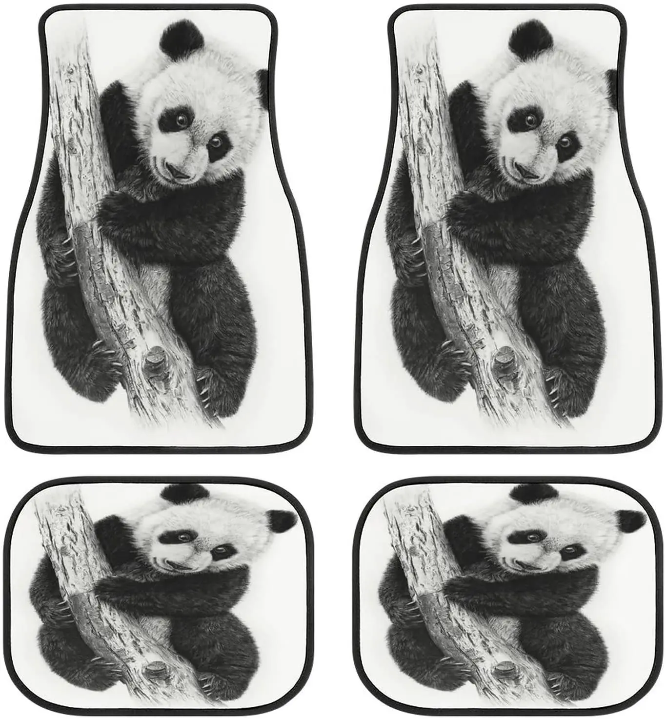 Animal Giant Pands Car Mats Black and White Universal Drive Seat Carpet Vehicle Interior Protector Mats Funny Designs All-Weathe
Animal Giant Pands Car Mats Black and White Universal Drive Seat Carpet Vehicle Interior Protector Mats Funny Designs All-Weathe