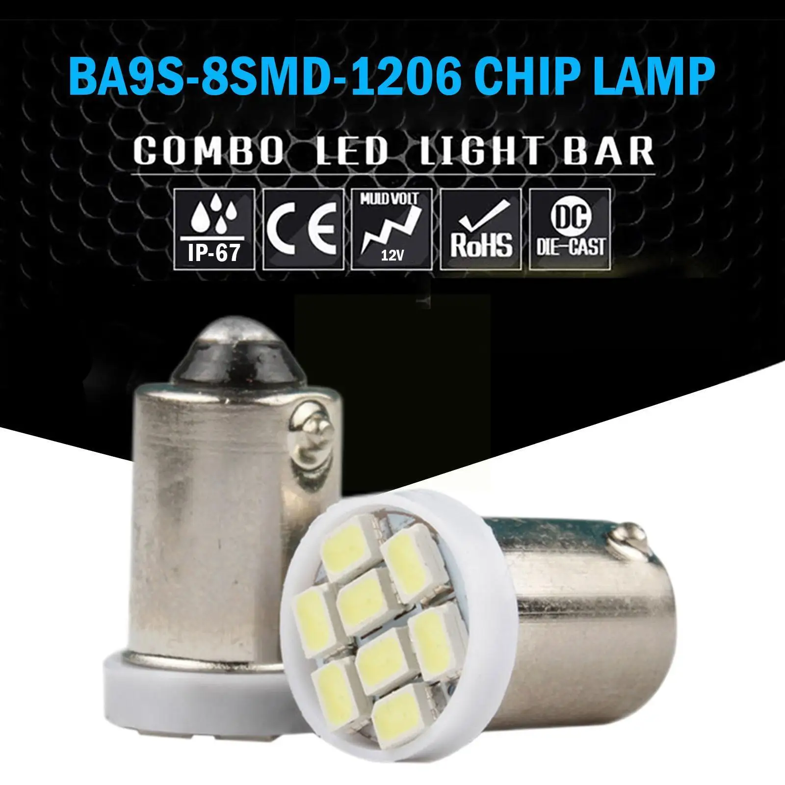 Ba9sw5w 1206 Chip Lamp 8smd Auto LED Instrument Lights Lights Lights Position Reading Lights Lights License 8 Plate A2T1
Ba9sw5w 1206 Chip Lamp 8smd Auto LED Instrument Lights Lights Lights Position Reading Lights Lights License 8 Plate A2T1