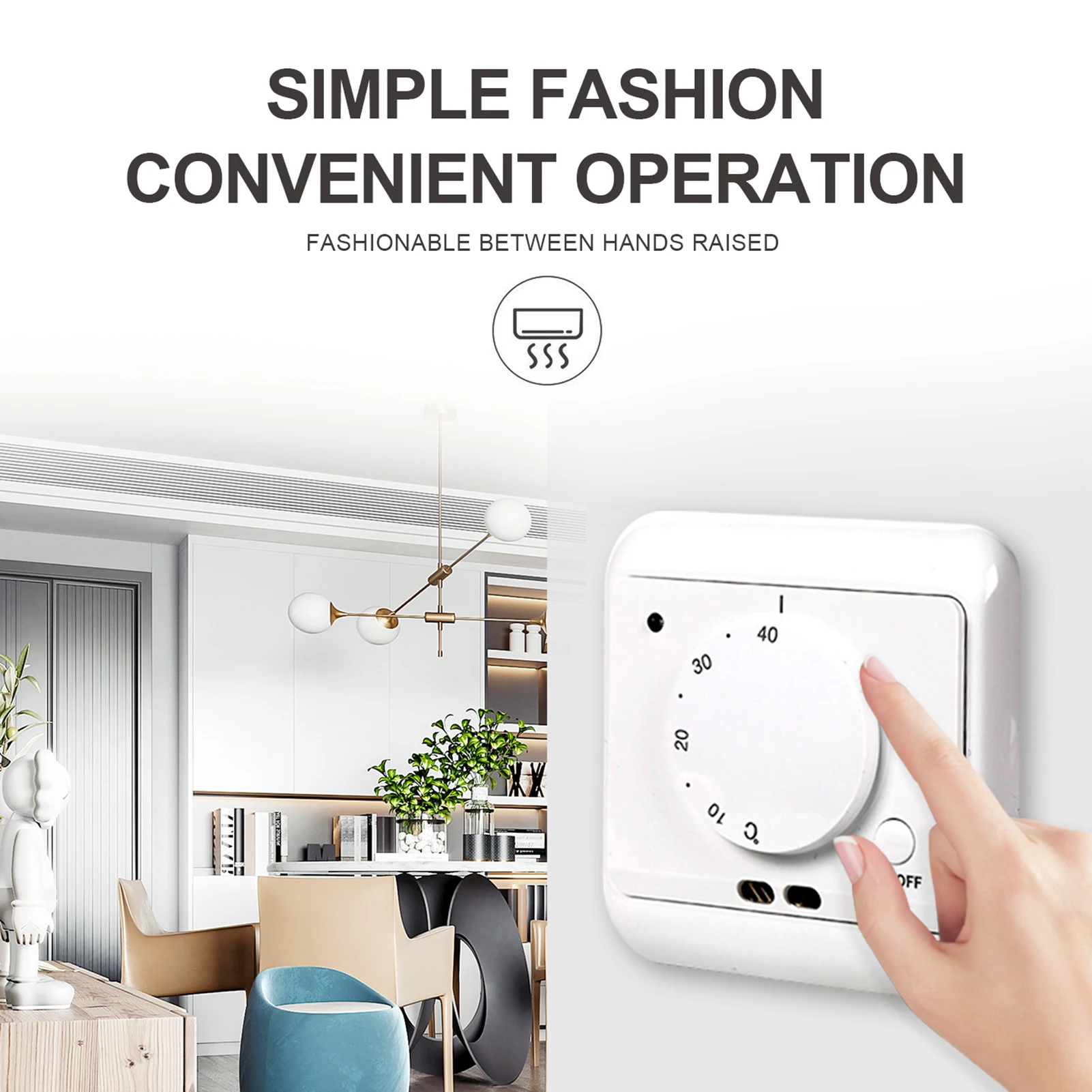 Heat Electric Floor Heating Thermostat Manual Room Thermostat Warm Floor Cable 230V 16A Temperature Controller Non-Programmable
Heat Electric Floor Heating Thermostat Manual Room Thermostat Warm Floor Cable 230V 16A Temperature Controller Non-Programmable