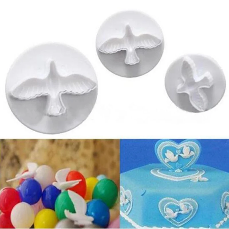 3Pcs/Set Cake Decorative Mold Plastic Pigeon Bird Plunger Biscuit Cutter Fondant Cookies Decorating For Kitchen Baking DIY Tools
3Pcs/Set Cake Decorative Mold Plastic Pigeon Bird Plunger Biscuit Cutter Fondant Cookies Decorating For Kitchen Baking DIY Tools