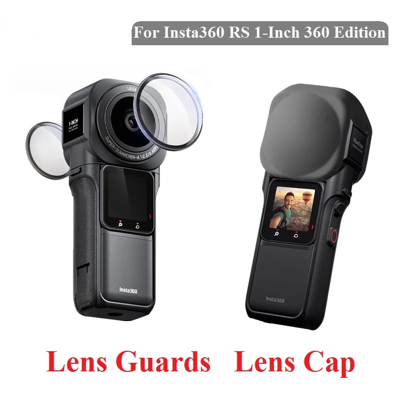 Lens Guards And Lens Cap For Insta360 RS 1-Inch 360 Sport Camera Accessories 
Lens Guards And Lens Cap For Insta360 RS 1-Inch 360 Sport Camera Accessories