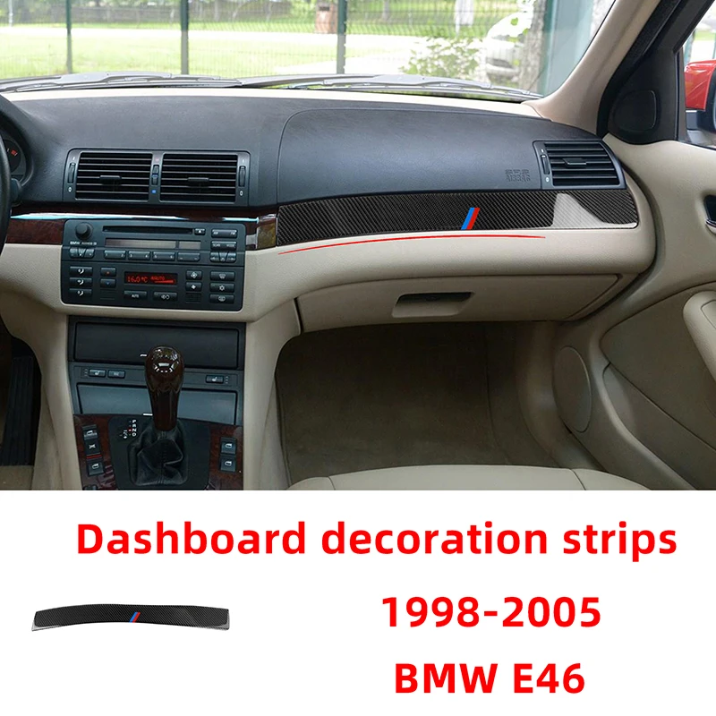 Dashboard Decoration Strips Carbon Fiber Car Stickers For BMW E46 1998-2005 Interior Modify Accessories 
Dashboard Decoration Strips Carbon Fiber Car Stickers For BMW E46 1998-2005 Interior Modify Accessories