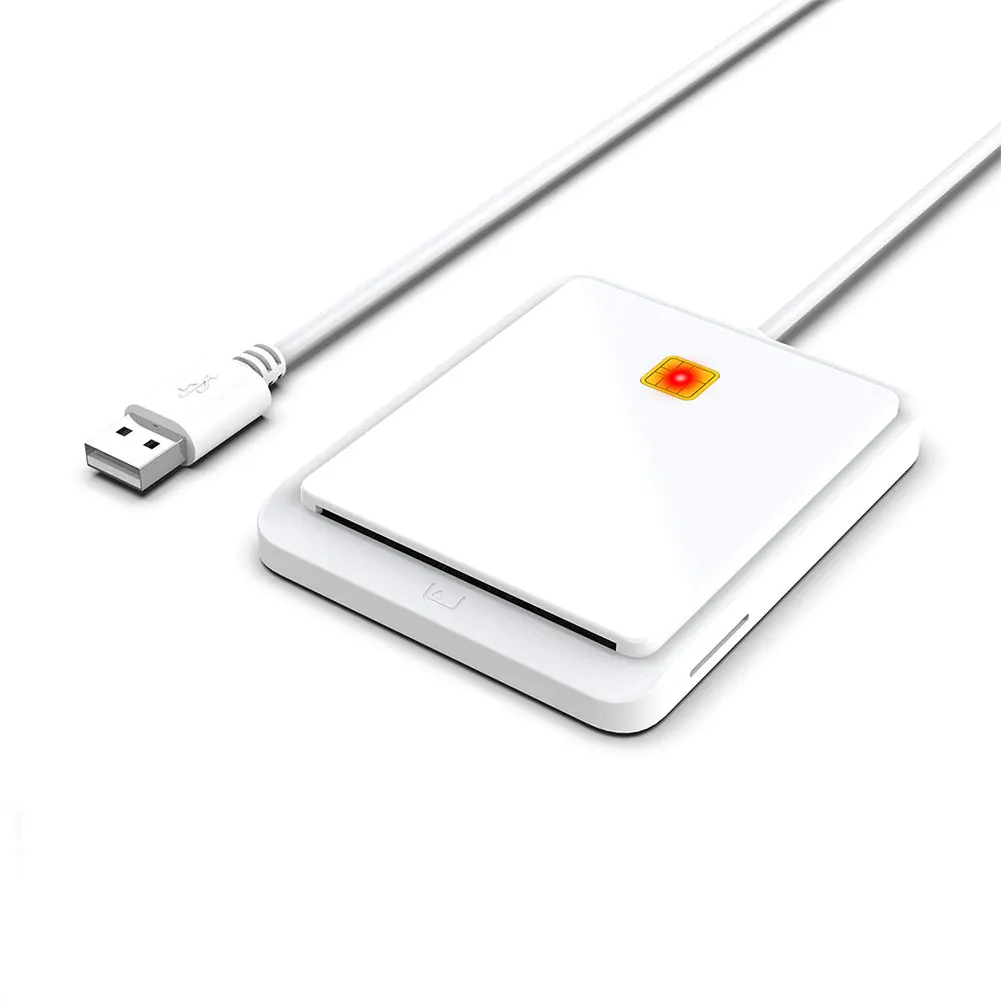 Portable USB 2.0 Smart Card Reader DNIE ATM CAC IC ID Bank Card SIM Card Cloner Connector Black White Color for Windows Linux
Portable USB 2.0 Smart Card Reader DNIE ATM CAC IC ID Bank Card SIM Card Cloner Connector Black White Color for Windows Linux
