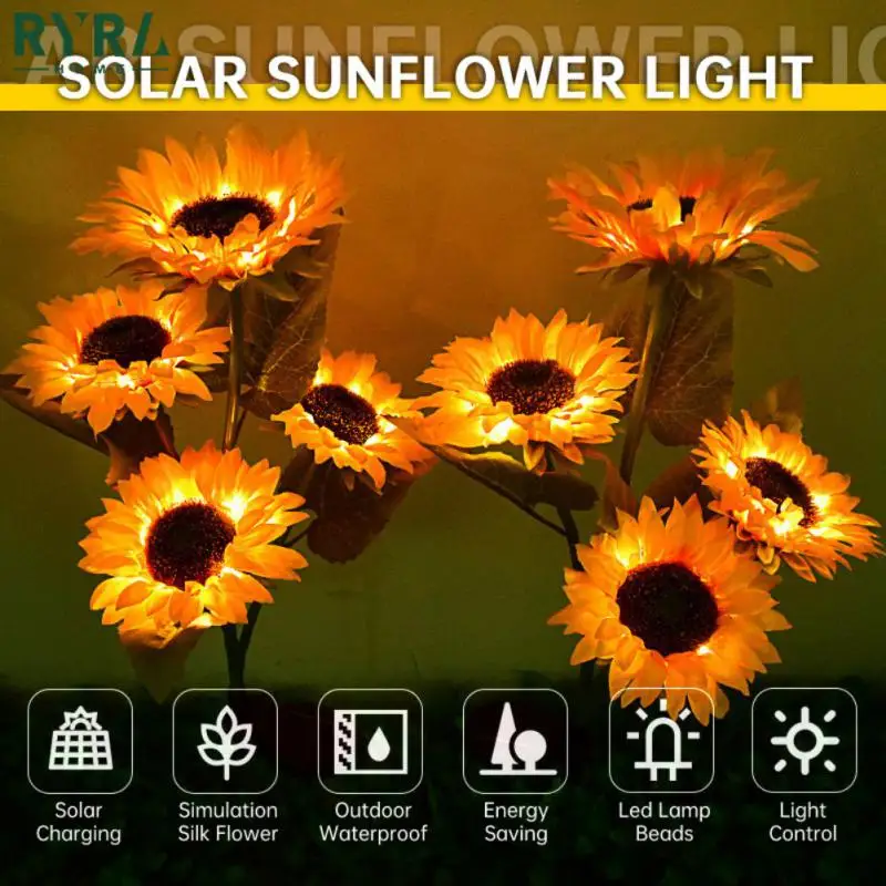 Led Solar Sunflower Lights IP65 Waterproof Solar Lawn Lamp Courtyard Lawn Garden Yard Outdoor Walkway Decoration Stake Lights
Led Solar Sunflower Lights IP65 Waterproof Solar Lawn Lamp Courtyard Lawn Garden Yard Outdoor Walkway Decoration Stake Lights