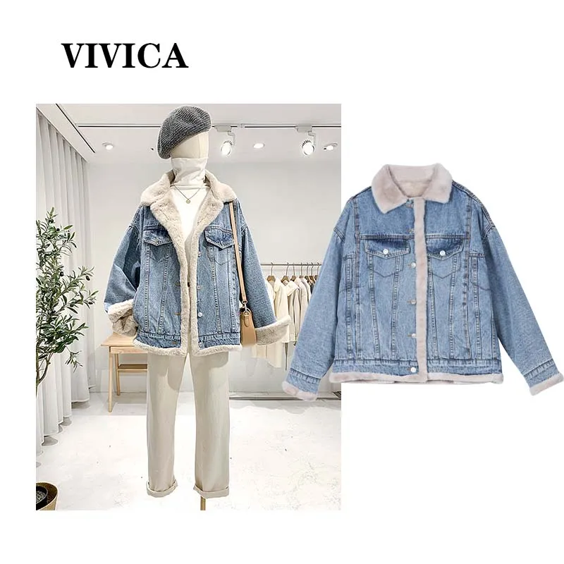 2022 Autumn and Winter Denim Jacket Korean Version of The New Loose Imitation Lamb Velvet Casual Style Thickened Denim Jacket 
2022 Autumn and Winter Denim Jacket Korean Version of The New Loose Imitation Lamb Velvet Casual Style Thickened Denim Jacket
