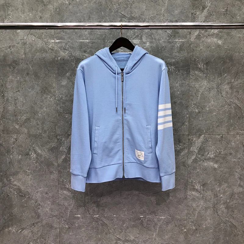 TB THOM Men's Sweatshirts Spring Autunm Fashion Brand Hoodies Classic Cotton Yarn Dyed Loopback 4-Bar Jersy Cardigan Coats
TB THOM Men's Sweatshirts Spring Autunm Fashion Brand Hoodies Classic Cotton Yarn Dyed Loopback 4-Bar Jersy Cardigan Coats