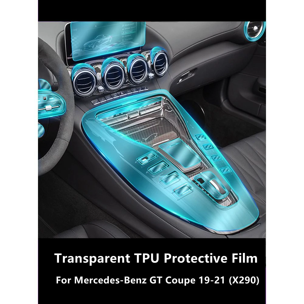 

Для Mercedes-Benz GT Coupe 19-21 X290 Автомобильная интерьерная центральная консоль прозрачная фотопленка для ремонта от царапин