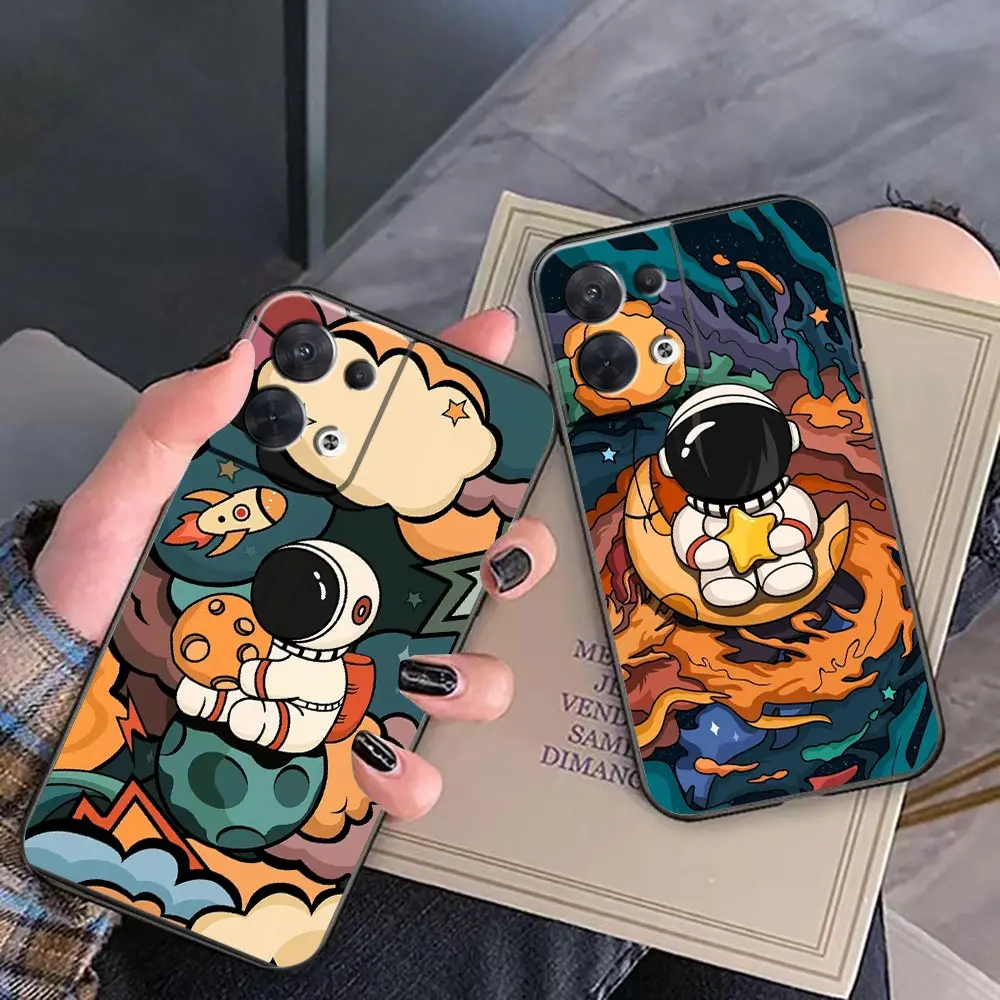 Funda Coque Case For OPPO FIND X5 X3 X2 RENO 10 8 7 7Z ACE 6 4G 6Z 5 4 3 Z Pro Plus 5G Case Para Stylish Cute Cartoon Astronaut 
Funda Coque Case For OPPO FIND X5 X3 X2 RENO 10 8 7 7Z ACE 6 4G 6Z 5 4 3 Z Pro Plus 5G Case Para Stylish Cute Cartoon Astronaut