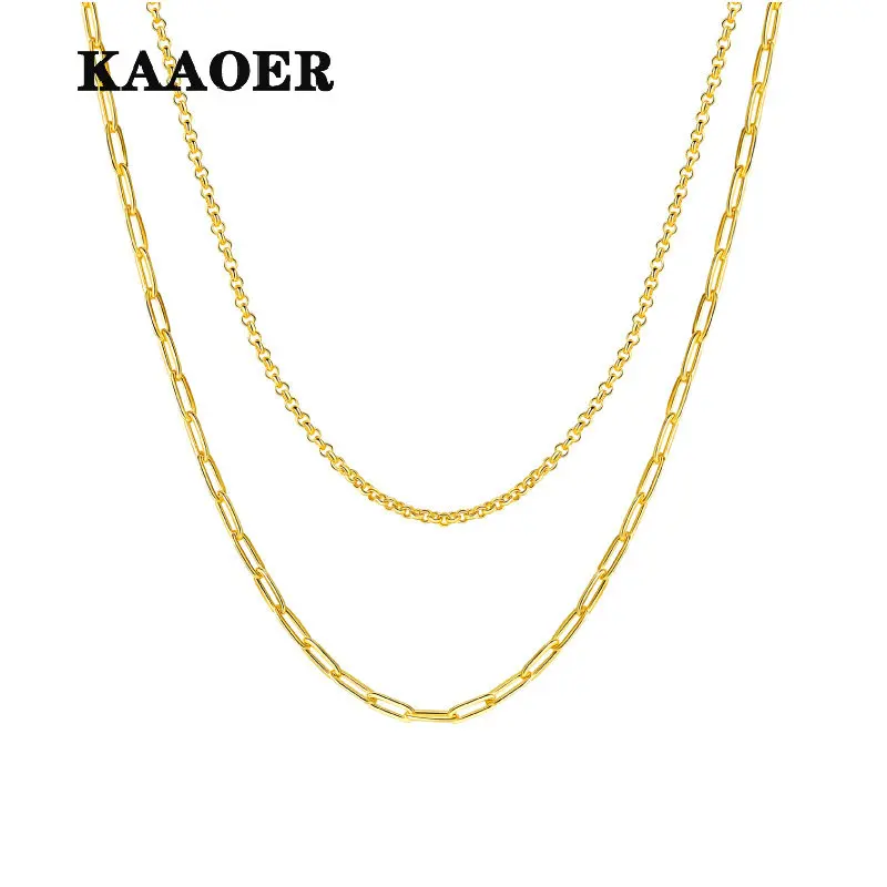KAAOER 2022 Новинка 100% S925 Корейская двойная простая цепочка ожерелье модная нишевая цепочка подвеска цепочка до ключицы первое украшение
KAAOER 2022 Новинка 100% S925 Корейская двойная простая цепочка ожерелье модная нишевая цепочка подвеска цепочка до ключицы первое украшение
