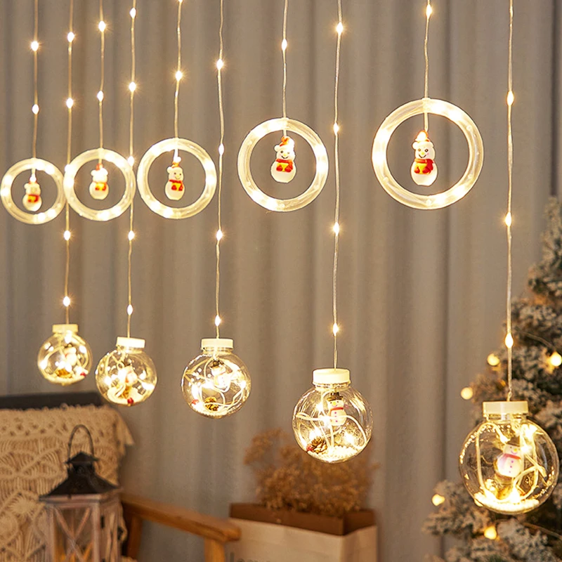 LED Curtain String Light Christmas Decoration for Home Santa Claus Snowman Christmas Ornaments Xmas Gifts Navidad New Year 2023
LED Curtain String Light Christmas Decoration for Home Santa Claus Snowman Christmas Ornaments Xmas Gifts Navidad New Year 2023