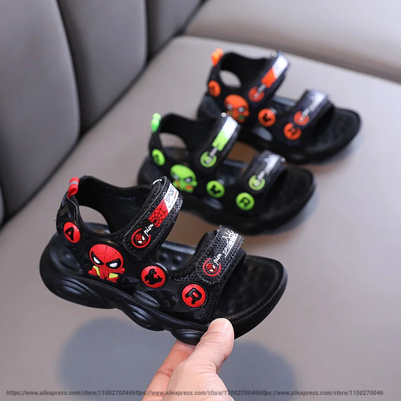 Disney Children Cartoon Spider-Man Boy Girl Sliding Soft Beach Shoes Summer Sport Fashion Sandals Black Size 14.5-19cm
Disney Children Cartoon Spider-Man Boy Girl Sliding Soft Beach Shoes Summer Sport Fashion Sandals Black Size 14.5-19cm