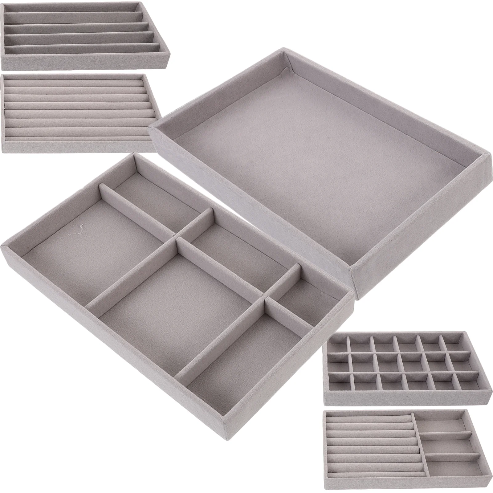 1 Set Jewelry Tray Organizer Showcase Ring Necklace Earring Display Tray for Shop
1 Set Jewelry Tray Organizer Showcase Ring Necklace Earring Display Tray for Shop