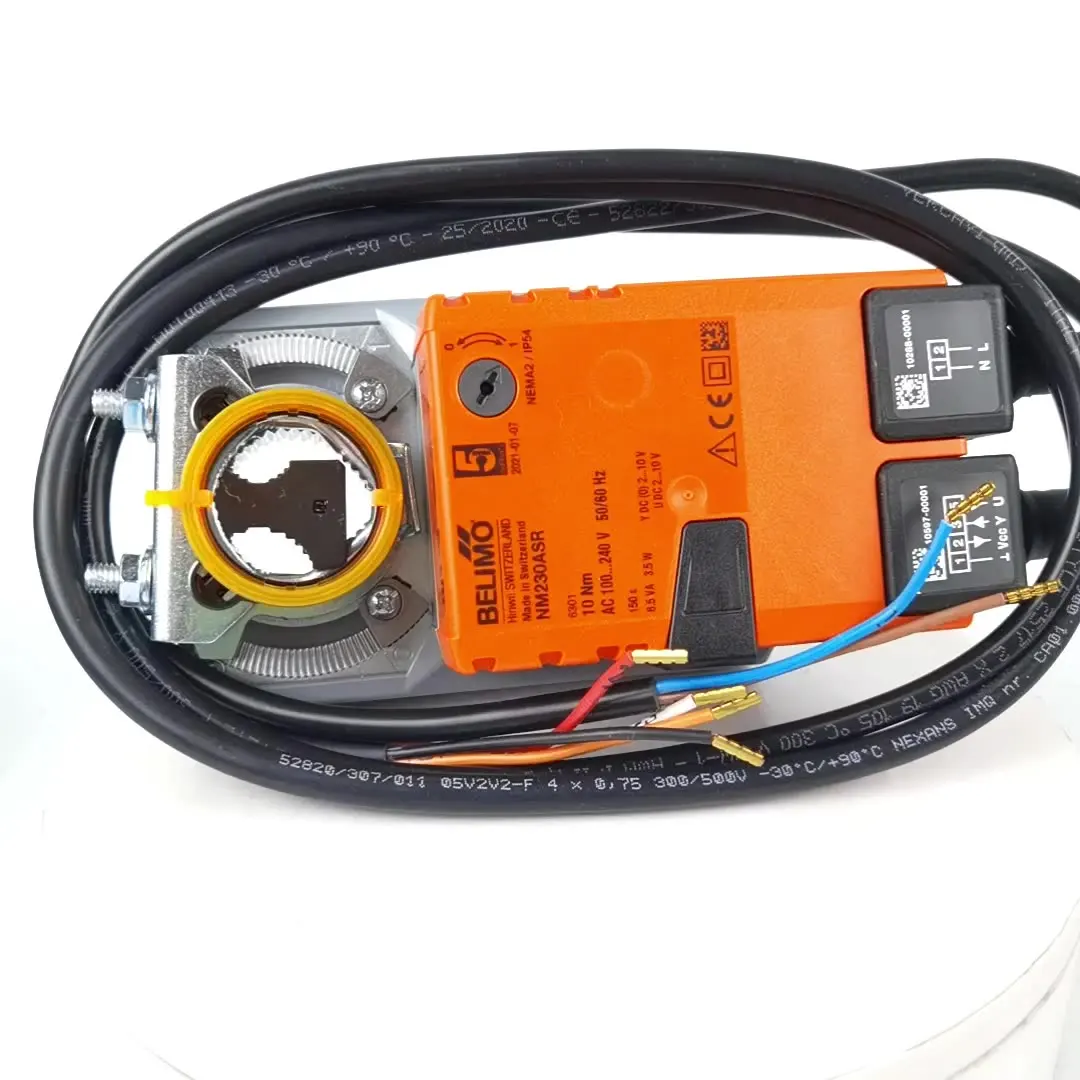 BELIMO 10Nm NM230ASR modulating Damper Actuator NMU230SR FOR HVAC System with position sensor feedback DC 2 ... 10V
BELIMO 10Nm NM230ASR modulating Damper Actuator NMU230SR FOR HVAC System with position sensor feedback DC 2 ... 10V