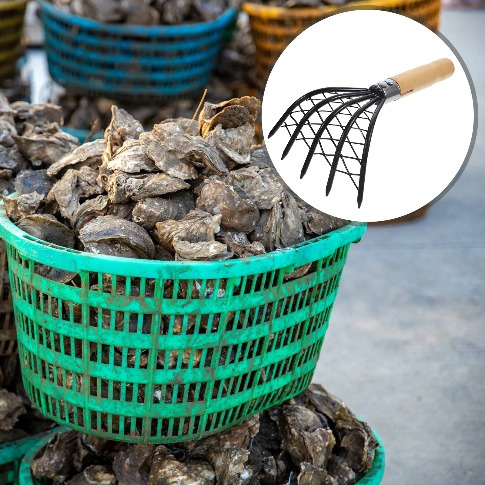 Mesh Rake Multipurpose Digging Tool Clam Tools Stainless Steel Net Wood Handle Seaside Scraper
Mesh Rake Multipurpose Digging Tool Clam Tools Stainless Steel Net Wood Handle Seaside Scraper