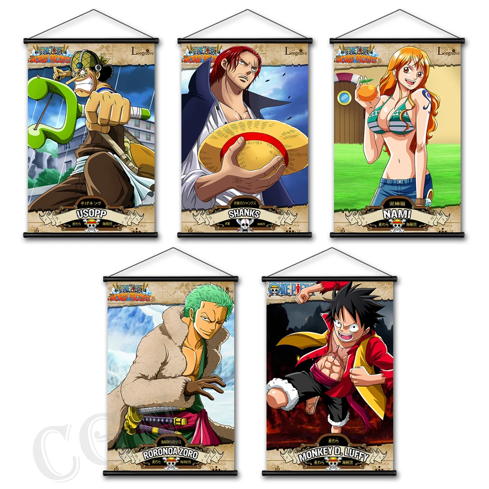 Japanese Anime One Piece Canvas Scroll Hanging Wall Decor Pictures Wall Art Luffy Decorative Paintings for Living Room Prints
Japanese Anime One Piece Canvas Scroll Hanging Wall Decor Pictures Wall Art Luffy Decorative Paintings for Living Room Prints