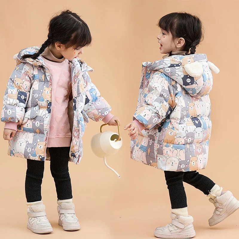 Winter Kids Thick Hooded White Duck Down Snowsuit Boys Girls Long Coats Warm Outerwear Children Jackets Overcoat Parkas for 1-7Y
Winter Kids Thick Hooded White Duck Down Snowsuit Boys Girls Long Coats Warm Outerwear Children Jackets Overcoat Parkas for 1-7Y