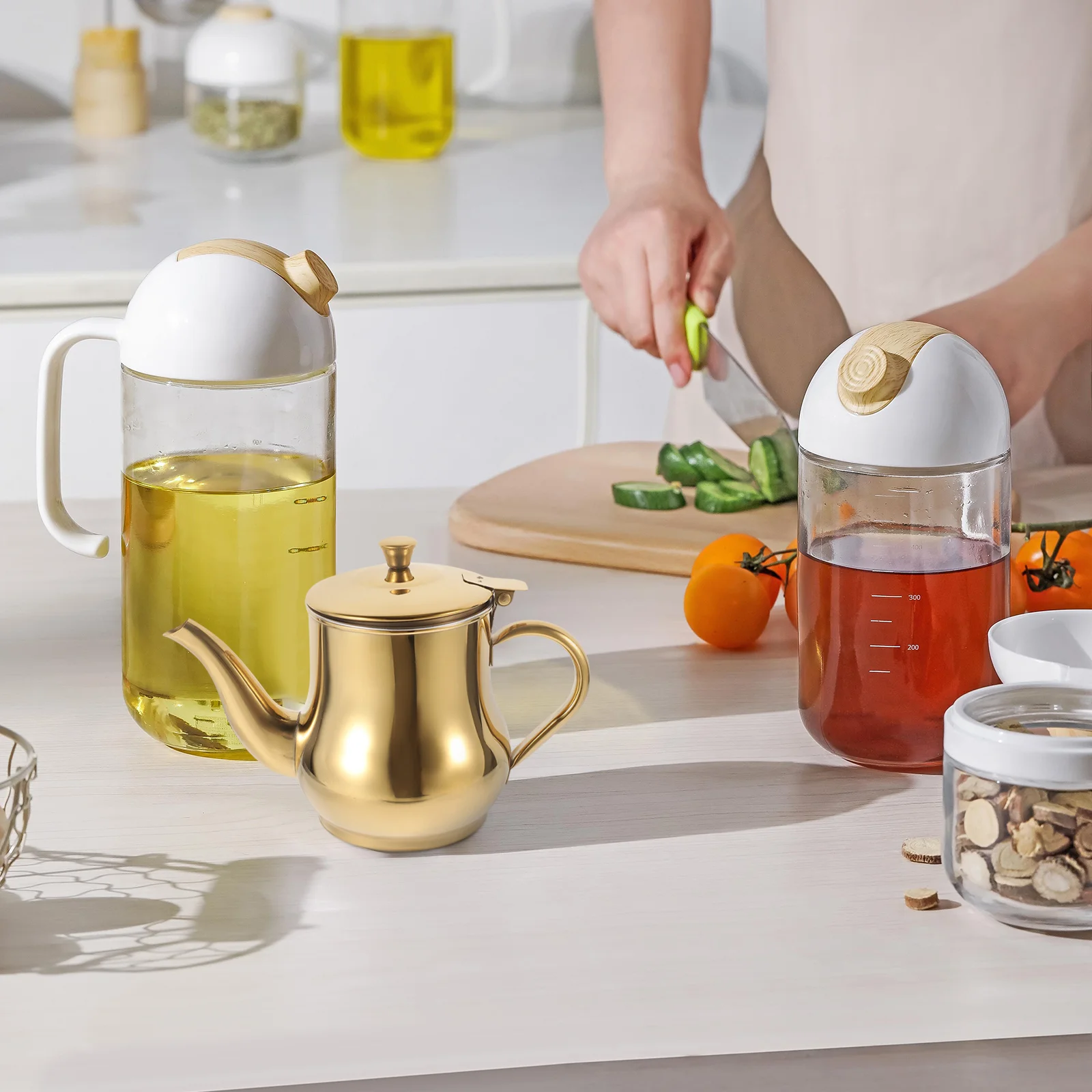 Strainer Oil Can Pot Cooking Container Kitchen Cookware Grease Practical Household
Strainer Oil Can Pot Cooking Container Kitchen Cookware Grease Practical Household