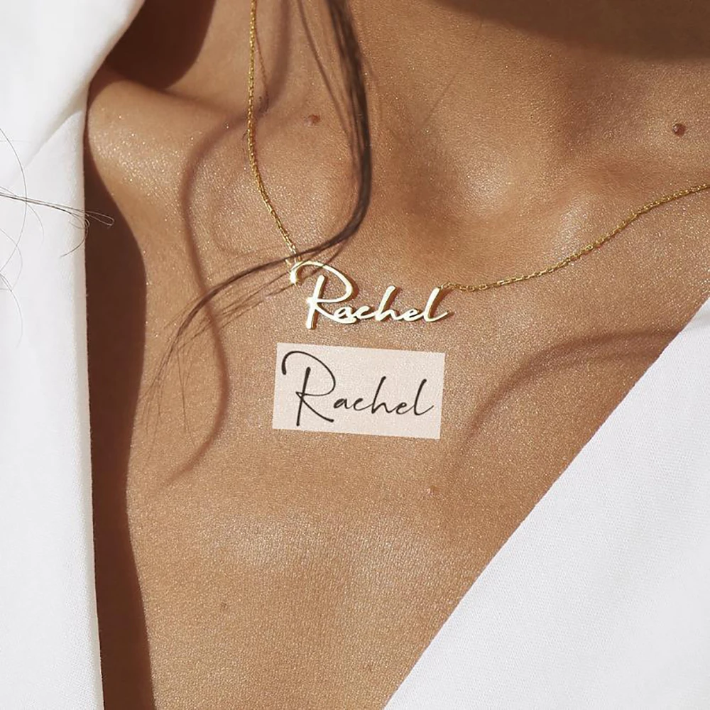 Custom Handwritten Name Necklace Gold Name Necklace Art Signature Nameplate Necklace Personalized Memorial Jewelry For Women
Custom Handwritten Name Necklace Gold Name Necklace Art Signature Nameplate Necklace Personalized Memorial Jewelry For Women