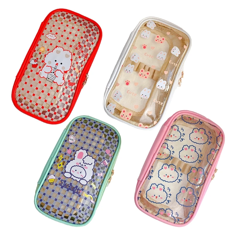 H05A Cartoon Creative Transparent Pencil Case Large-capacity Cosmetic Stationery Bag
H05A Cartoon Creative Transparent Pencil Case Large-capacity Cosmetic Stationery Bag