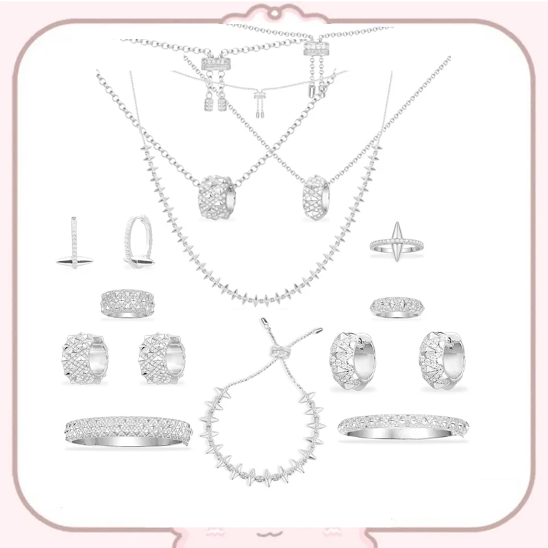 Mopo S925 Sterling Silver Cross Zircon Spike Reticular X-Shaped Earrings Bracelet Necklace Ring Women Fashion Popular Jewelry
Mopo S925 Sterling Silver Cross Zircon Spike Reticular X-Shaped Earrings Bracelet Necklace Ring Women Fashion Popular Jewelry