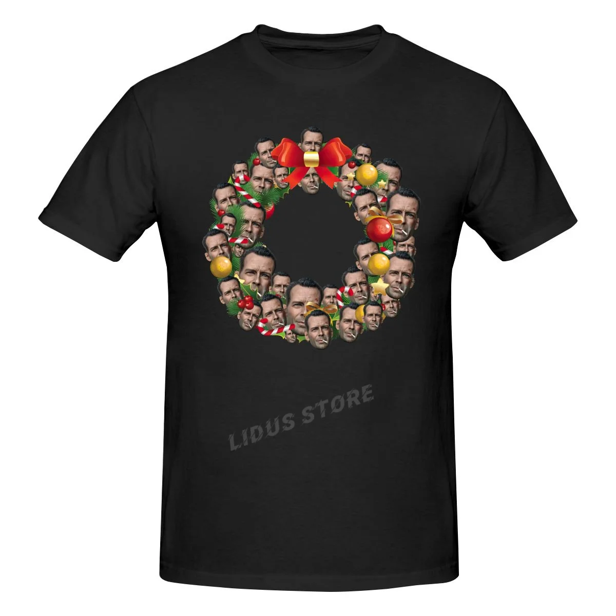 Funny Men Christmas Die Hard John McClane Multi Wreath T shirt Harajuku Clothing Short Sleeve Cotton Streetwear Graphic Tshirt
Funny Men Christmas Die Hard John McClane Multi Wreath T shirt Harajuku Clothing Short Sleeve Cotton Streetwear Graphic Tshirt