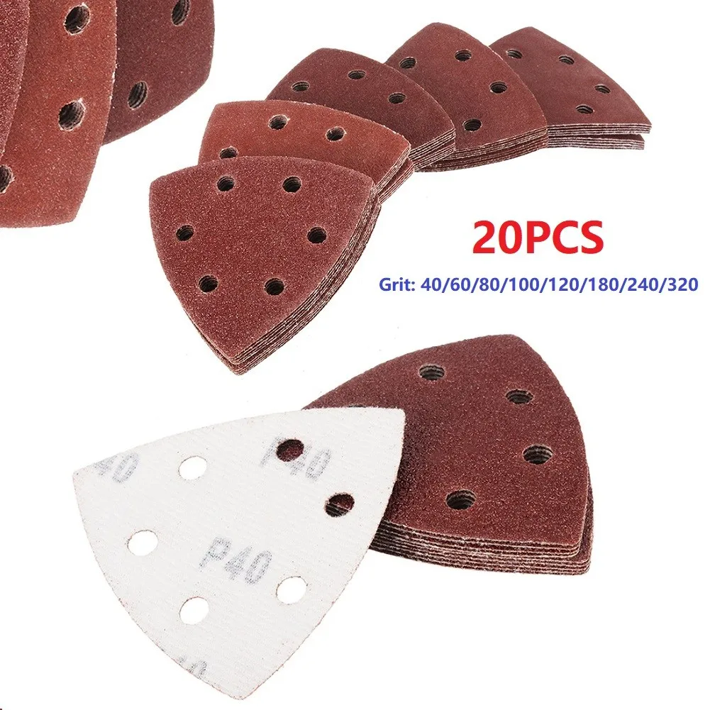 20pcs Sanding Disc Triangular Sanding Disc Sandpaper Hook & Loop Triangle Sandpaper Abrasive Tools Sanding Pad Sanding Grit
20pcs Sanding Disc Triangular Sanding Disc Sandpaper Hook & Loop Triangle Sandpaper Abrasive Tools Sanding Pad Sanding Grit