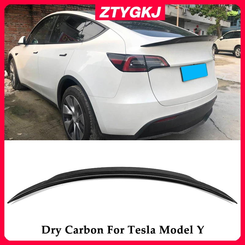 V Style Dry Carbon Fiber Material Rear Wing Trunk Spoiler For Tesla Model Y Tuning 2020 Up
V Style Dry Carbon Fiber Material Rear Wing Trunk Spoiler For Tesla Model Y Tuning 2020 Up