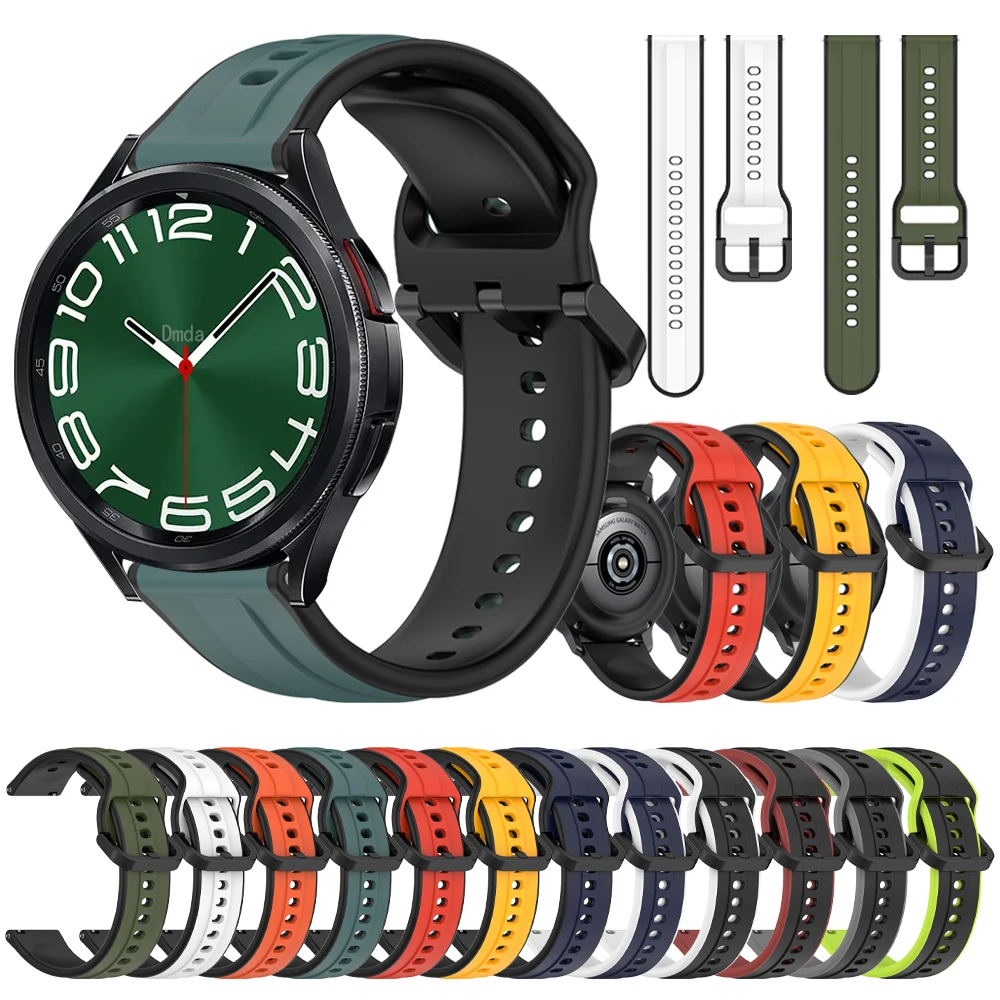 Sport Soft Silicone 20 22mm Strap For Samsung Galaxy Watch 6 4 Classic 47mm 46mm 43mm/Watch5 Pro 45mm/40 44mm Band Bracelet Belt 
Sport Soft Silicone 20 22mm Strap For Samsung Galaxy Watch 6 4 Classic 47mm 46mm 43mm/Watch5 Pro 45mm/40 44mm Band Bracelet Belt