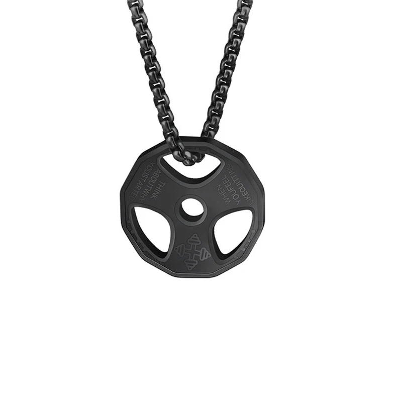 TopBling Men's Sports Barbell Dumbbell Pendant Necklace Stainless Steel Fitness Jewelry
TopBling Men's Sports Barbell Dumbbell Pendant Necklace Stainless Steel Fitness Jewelry