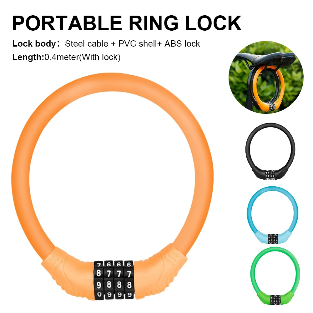 Bike Lock Cable Anti Theft Security Lock Ring Bicycle Lock Keyless 4-Digit Password Lock MTB Road Bike Motorcycle Cycling Lock
Bike Lock Cable Anti Theft Security Lock Ring Bicycle Lock Keyless 4-Digit Password Lock MTB Road Bike Motorcycle Cycling Lock