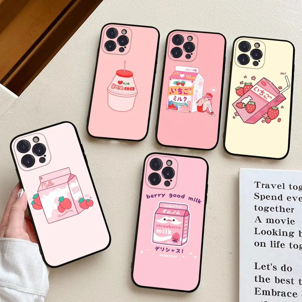 Strawberry Milk Phone Case For iPhone 14 11 12 13 Mini Pro XS Max Cover 6 7 8 Plus X XR SE 2020 Funda Shell
Strawberry Milk Phone Case For iPhone 14 11 12 13 Mini Pro XS Max Cover 6 7 8 Plus X XR SE 2020 Funda Shell