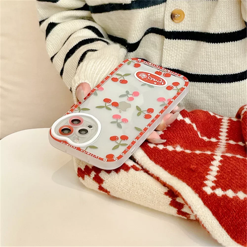 Factory Direct Selling For iPhone 11 12 13 Pro Max XR XS Max X Love Heart Camera Protection Clear Silicone Bumper Cherry Strawbe
Factory Direct Selling For iPhone 11 12 13 Pro Max XR XS Max X Love Heart Camera Protection Clear Silicone Bumper Cherry Strawbe