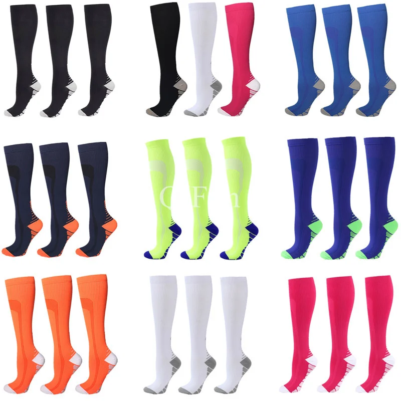 3 Pairs Lot Compression Stockings Blood Circulation Nursing Socks for Marathon Cycling Football Varicose Veins Compression Sock
3 Pairs Lot Compression Stockings Blood Circulation Nursing Socks for Marathon Cycling Football Varicose Veins Compression Sock