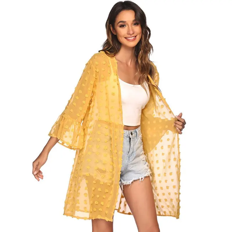 Женский купальник, пляжный шифоновый кардиган, прозрачный открытый спереди купальный костюм с рукавом 3/4, накидки размера S
Женский купальник, пляжный шифоновый кардиган, прозрачный открытый спереди купальный костюм с рукавом 3/4, накидки размера S