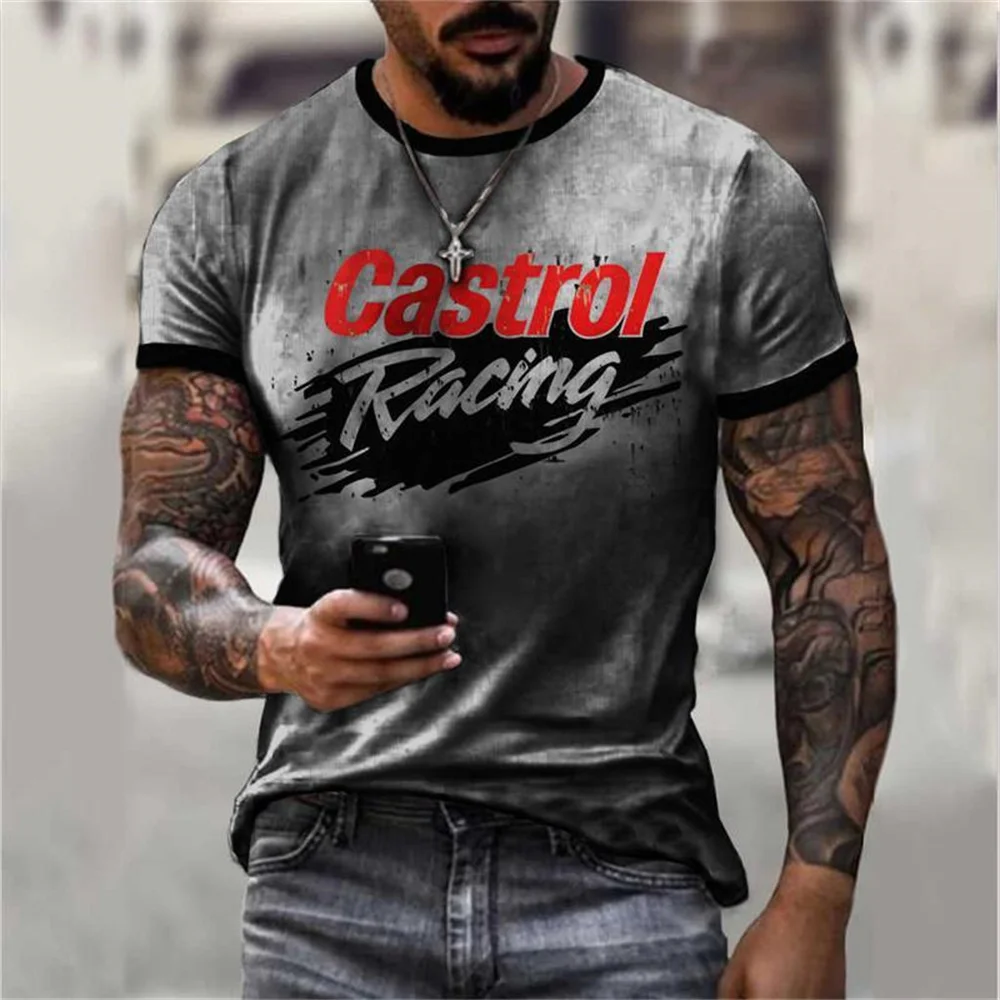 Castrol Oil Print Men's Vintage Short Sleeve T-shirt Casual Top Street Camping Extra Large Men's T-shirt
Castrol Oil Print Men's Vintage Short Sleeve T-shirt Casual Top Street Camping Extra Large Men's T-shirt