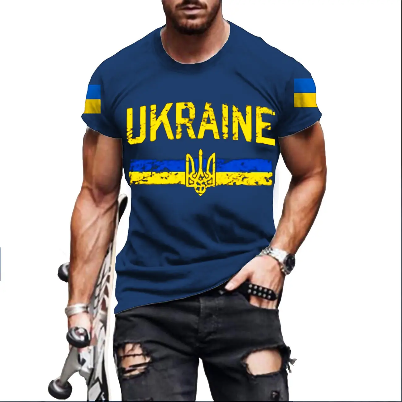 2023 Summer Ukraine Style Mens T Shirts Oversized Loose Clothes Vintage Ukraine Flag Short Sleeve Fashion Letters Printed O Coll
2023 Summer Ukraine Style Mens T Shirts Oversized Loose Clothes Vintage Ukraine Flag Short Sleeve Fashion Letters Printed O Coll