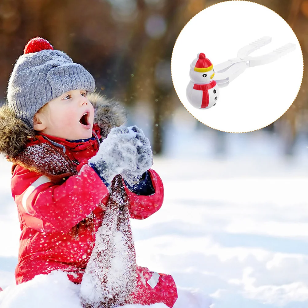 

3 Pcs Children Winter Toys Snowball Clips Snowman Making Molds Globes The Snowballs Clamps Plastic Playthings