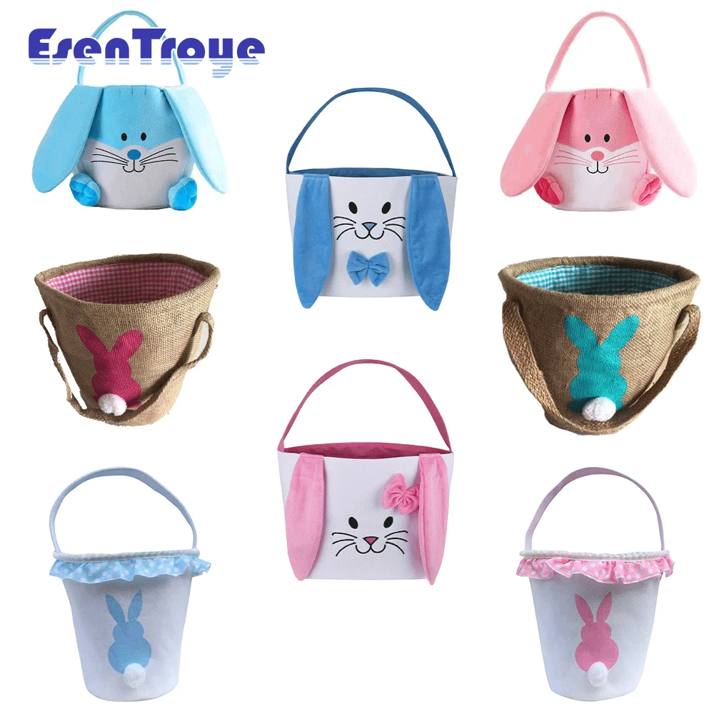 Cute Easter Bunny Bucket Canvas Cotton Egg Tote Basket Creative Home Furry Bunny Ears Children's Gift Bag Party Tote Decoration
Cute Easter Bunny Bucket Canvas Cotton Egg Tote Basket Creative Home Furry Bunny Ears Children's Gift Bag Party Tote Decoration