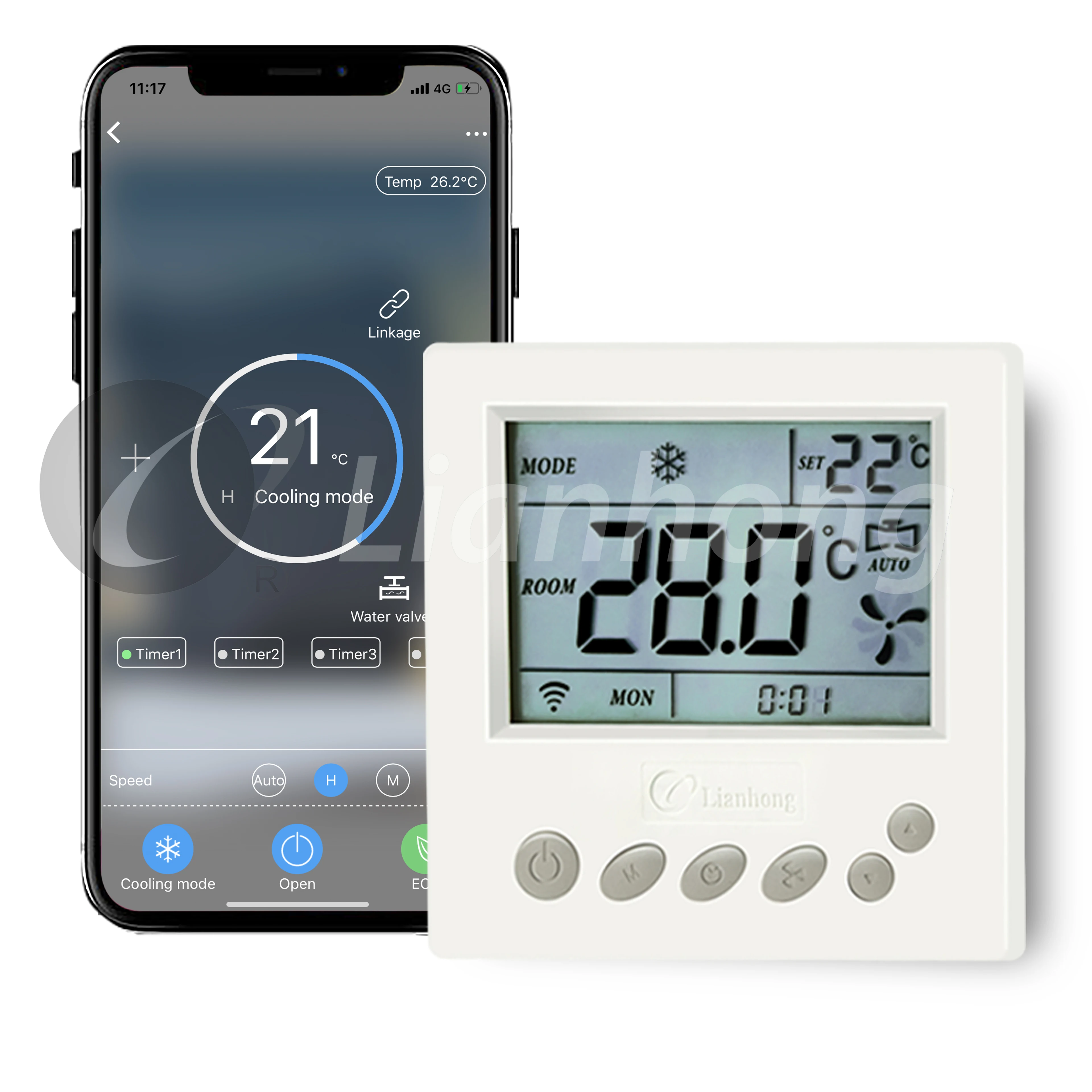 HVAC heating / cooling controller Wifi remote control or TCP lonworks hotel room digital thermostat with key card
HVAC heating / cooling controller Wifi remote control or TCP lonworks hotel room digital thermostat with key card