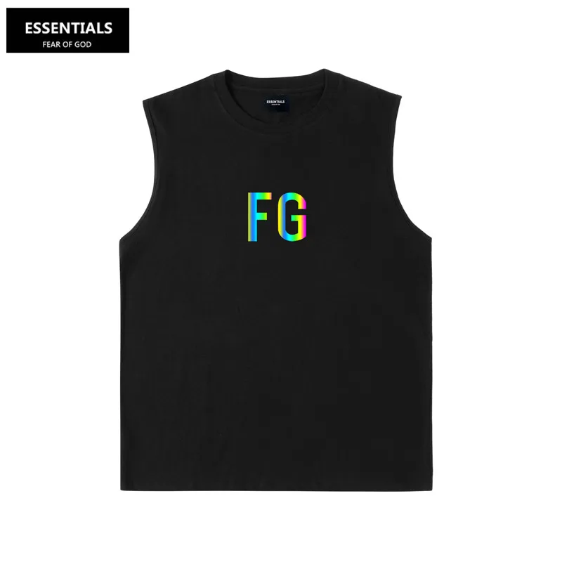 ESSENTIALS Tops & Tees Unisex Men's Letter Printed Round Neck Short Sleeveless All-match T-shirt
ESSENTIALS Tops & Tees Unisex Men's Letter Printed Round Neck Short Sleeveless All-match T-shirt