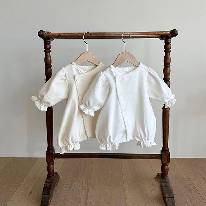 Newborn Baby Toddler Rompers for Girls Spring Autumn Solid Button Jumpsuit Kids Long Sleeve Bodysuit Children Clothing
Newborn Baby Toddler Rompers for Girls Spring Autumn Solid Button Jumpsuit Kids Long Sleeve Bodysuit Children Clothing