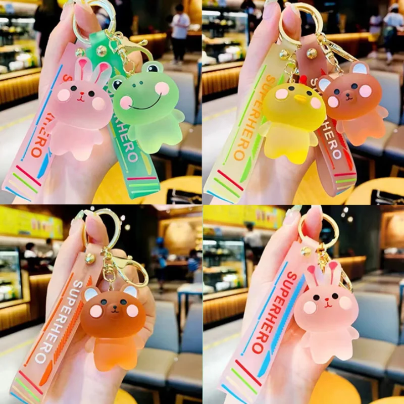 New Resin Crystal Small Animal Keychain Cute Rabbit Frog Small Yellow Chicken Keyring Man Car Keychains Women Bag Pendant Gift
New Resin Crystal Small Animal Keychain Cute Rabbit Frog Small Yellow Chicken Keyring Man Car Keychains Women Bag Pendant Gift