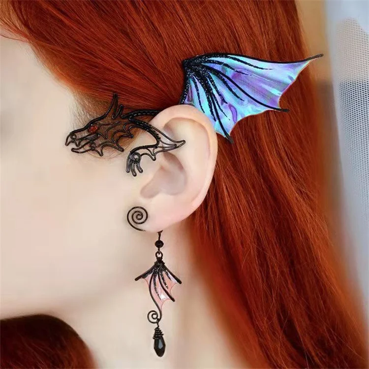 Dragon Earrings Punk Snake Styling Non-pierced Ear Bone Clip Earrings Fashion Trend Ladies Men's Dragon Earrings Party Gift
Dragon Earrings Punk Snake Styling Non-pierced Ear Bone Clip Earrings Fashion Trend Ladies Men's Dragon Earrings Party Gift