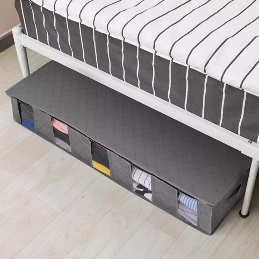 Under Bed Clothes Item Storage Dustproof Storage Bag Container Clothes Organizer Foldable 5 Sections And Visible Clear Window
Under Bed Clothes Item Storage Dustproof Storage Bag Container Clothes Organizer Foldable 5 Sections And Visible Clear Window