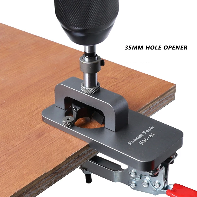 35mm Hinge Hole Saw Woodworking Drilling Guide Locator With Fixture Hole Saw Template Drilling Installation Auxiliary Tool
35mm Hinge Hole Saw Woodworking Drilling Guide Locator With Fixture Hole Saw Template Drilling Installation Auxiliary Tool