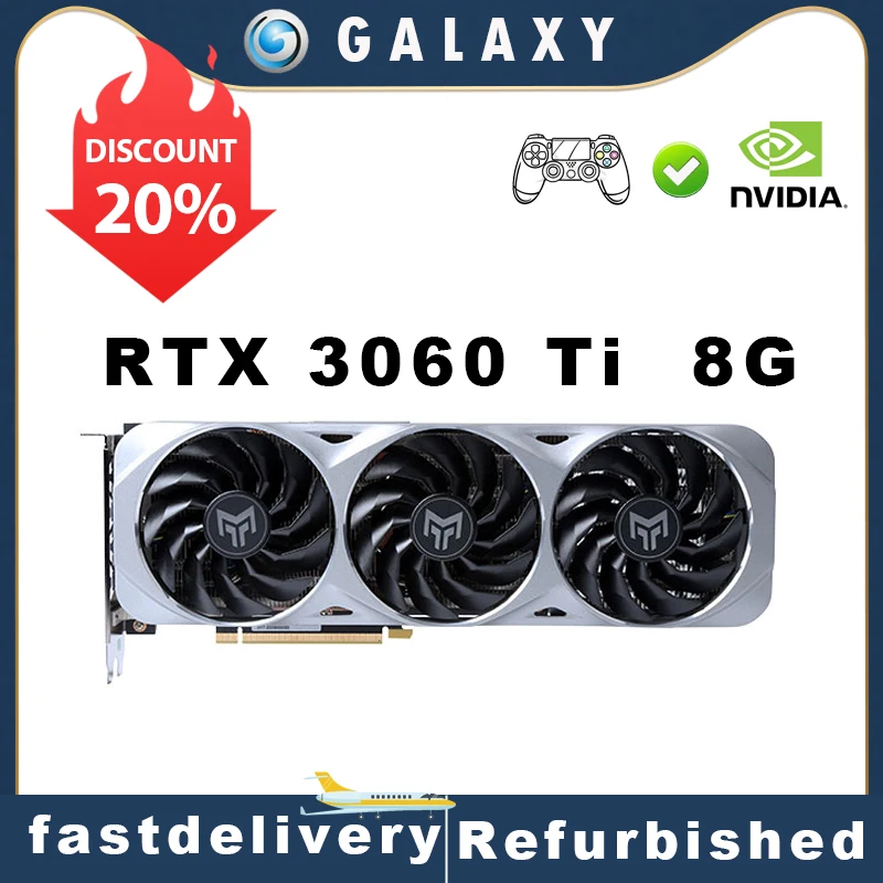 Игровая видеокарта GALAXY RTX 3060 TI METAL MASTER OC 8 Гб GDDR6 pcie4. 0 256bit 8PIN графическая карта GPU 3060ti
Игровая видеокарта GALAXY RTX 3060 TI METAL MASTER OC 8 Гб GDDR6 pcie4. 0 256bit 8PIN графическая карта GPU 3060ti