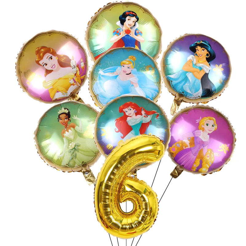 9pcs/set 18inch Disney Princess Theme Balloon Girls Wedding Birthday Party Deorations 32inch Gold Number Baby Shower Balloons
9pcs/set 18inch Disney Princess Theme Balloon Girls Wedding Birthday Party Deorations 32inch Gold Number Baby Shower Balloons
