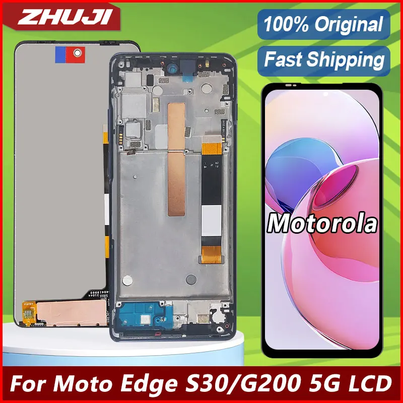 Оригинальный ЖК-дисплей 6,8 дюйма для Motorola Moto Edge S30, дисплей Moto G200 5G, сенсорный экран без рамки, дигитайзер в сборе, замена
Оригинальный ЖК-дисплей 6,8 дюйма для Motorola Moto Edge S30, дисплей Moto G200 5G, сенсорный экран без рамки, дигитайзер в сборе, замена